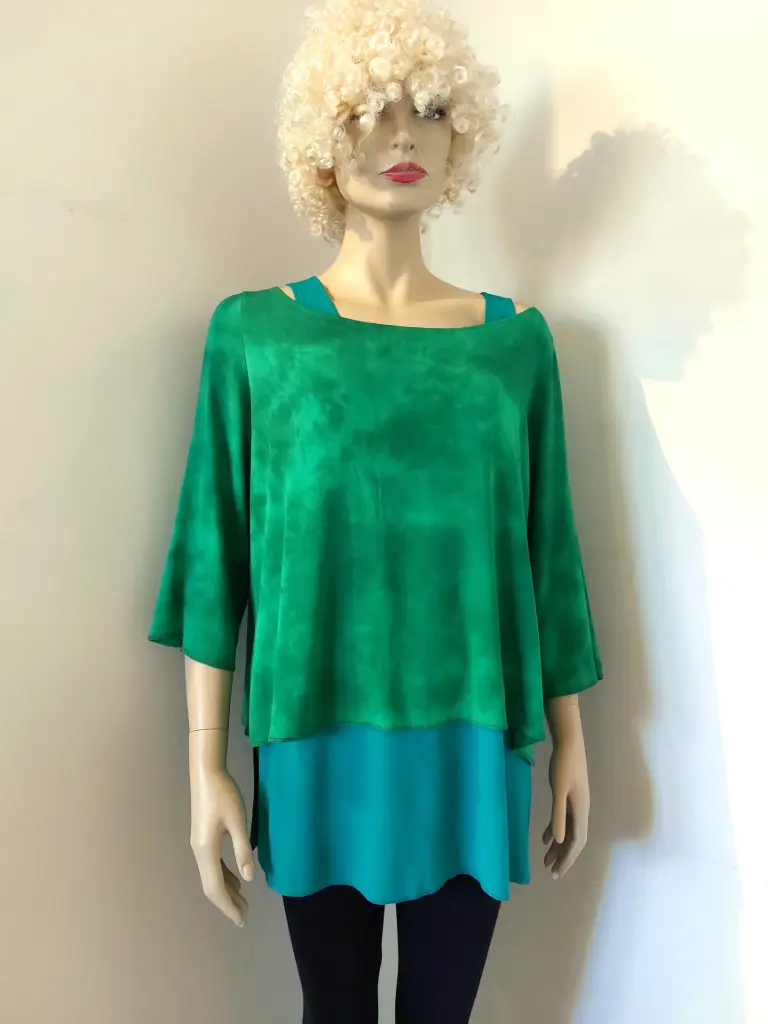 Lang hemd met korte blouse