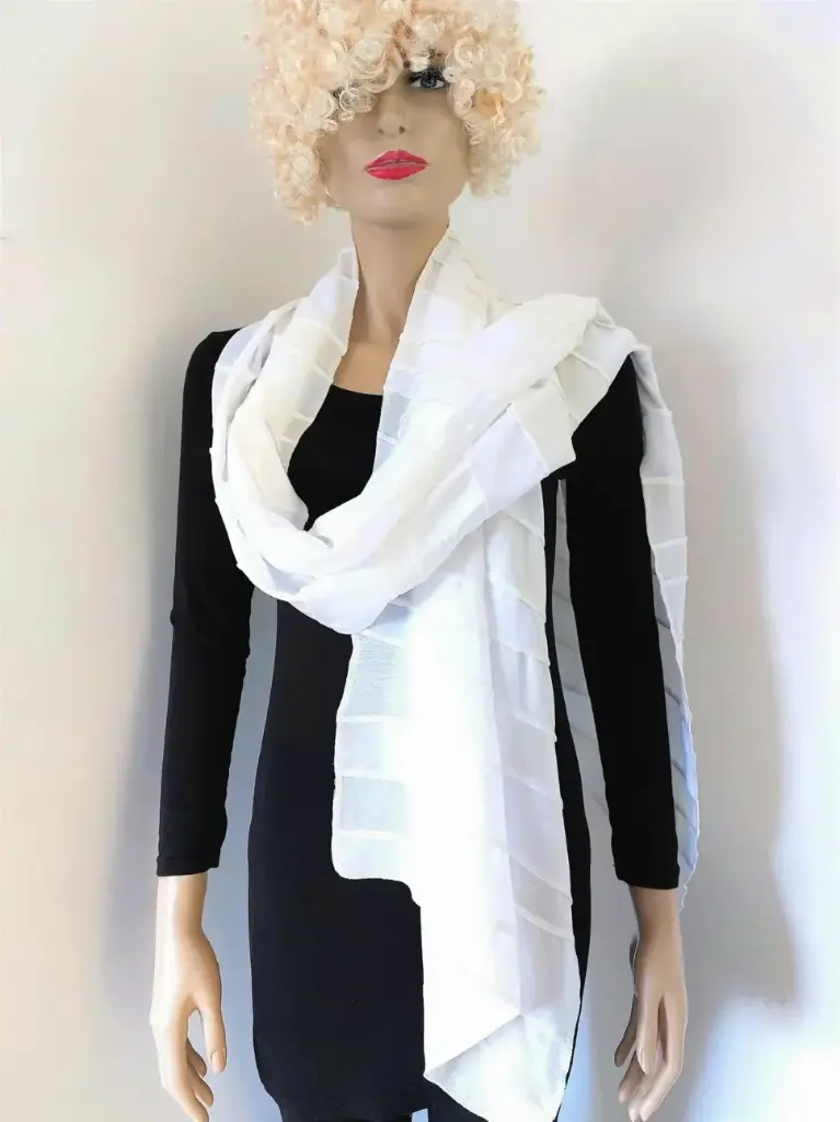 Extra Large viscose sjaal naturel