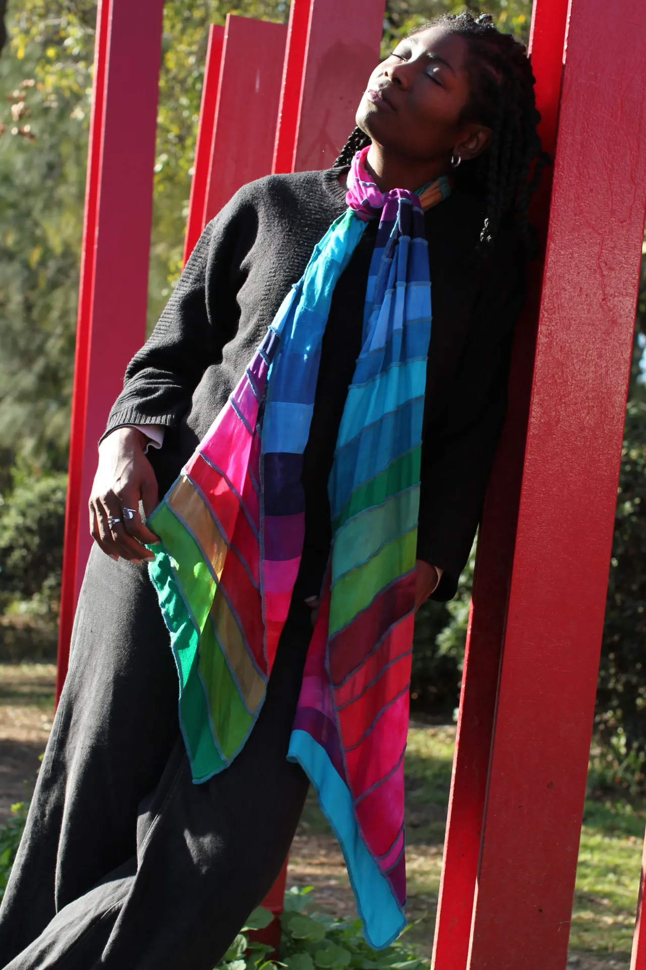 Extra grote transparante viscose sjaal