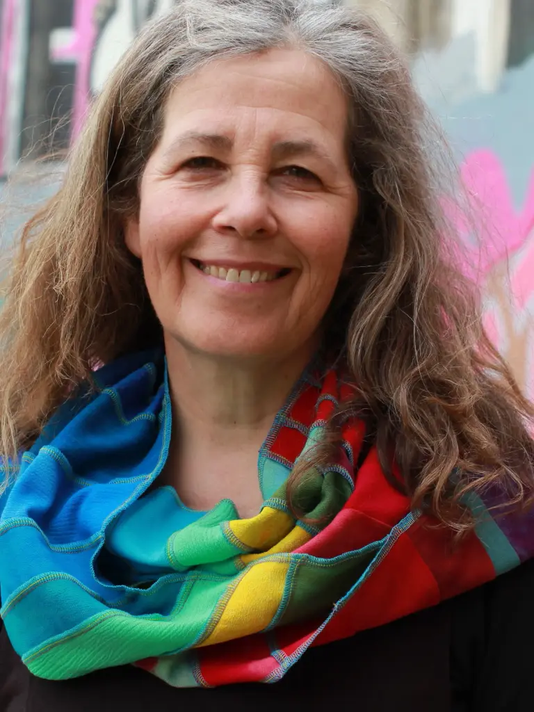 Viscose sjaal, regenboog kleuren