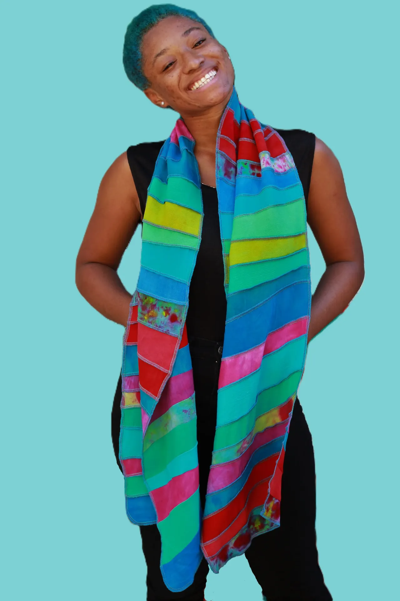frisse kleuren viscose sjaal