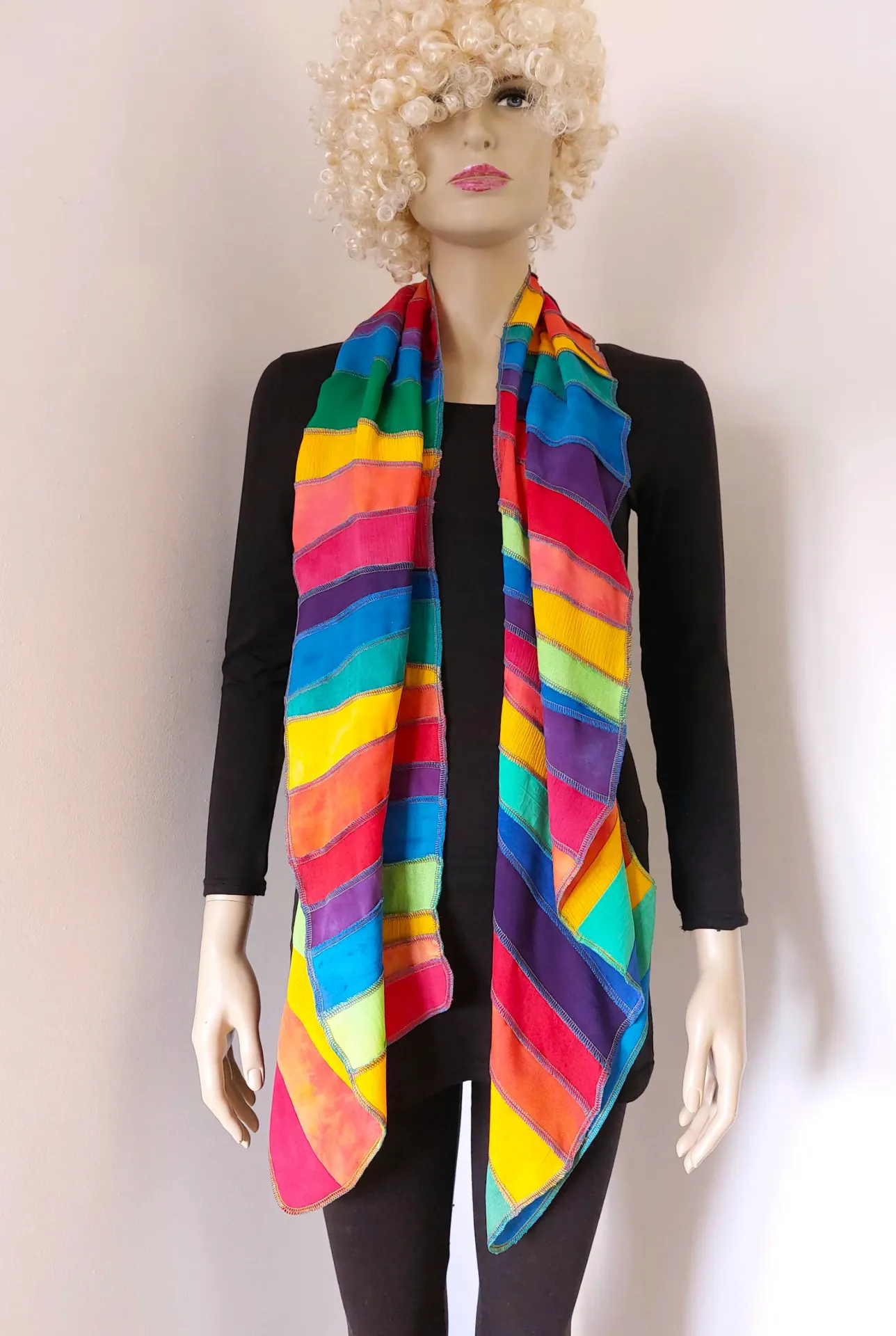 Viscose regenboog sjaal