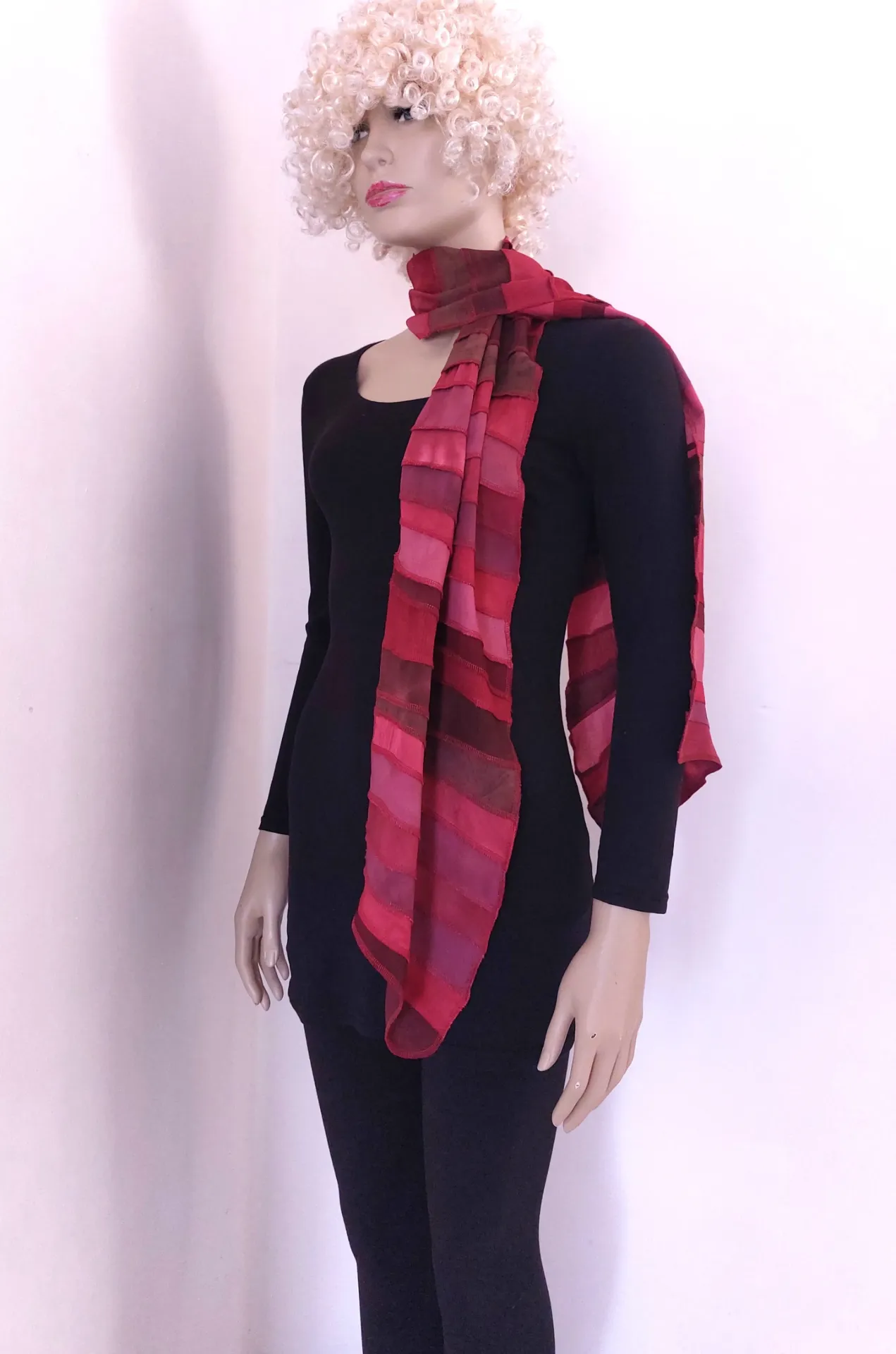 Roest-bruine viscose sjaal