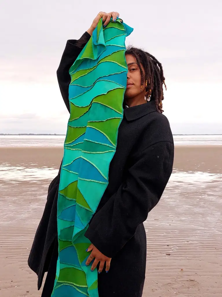 [S 430 V-lichtgr-mosgr-zeegr] lichtgroen-mosgroen-zeegroen-viscose sjaal