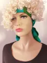 Groene viscose haarband, lichtgroen-mosgroen-zeegroen