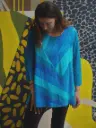 Viscose blouse met mooie lijnen