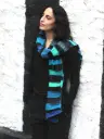 lekker warme blauw-groen-zwarte sjaal